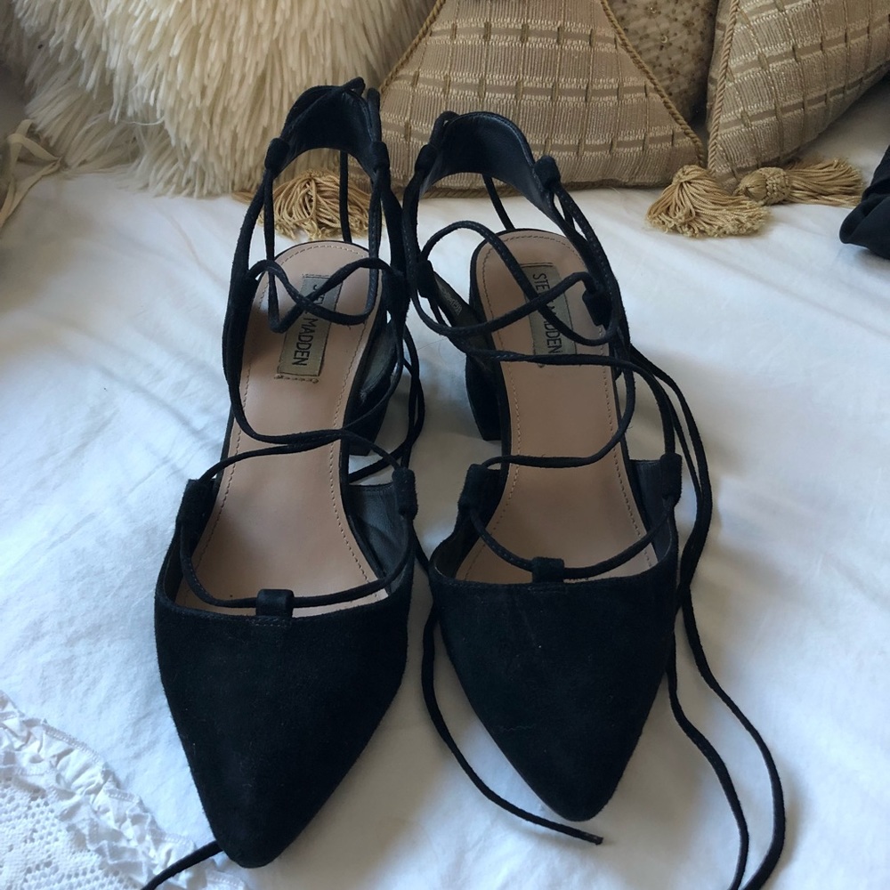 Lace Up Steve Madden lace up  Block Heels